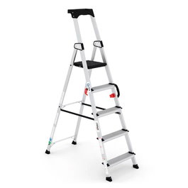 Persum Escalera profesional Delux de aluminio 5 peldaños