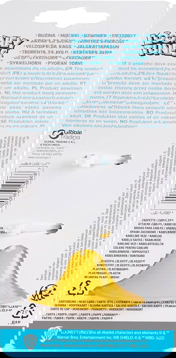 Looney Tunes Timbre de Trompeta para Bicicleta I168 CZ10966 Diseño Divertido Colorido