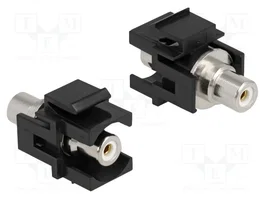 DeLOCK Módulo Keystone RCA hembra Negro