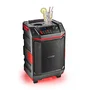 NGS Altavoz Portátil NGS WILD BASH Bluetooth 5.4, 50W RMS, Portátil con Ruedas, Luces LED RGB, Resistente al Agua IPX6, USB/AUX, Batería Extraíble, para Fiestas