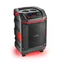 NGS Altavoz Portátil NGS WILD BASH Bluetooth 5.4, 50W RMS, Portátil con Ruedas, Luces LED RGB, Resistente al Agua IPX6, USB/AUX, Batería Extraíble, para Fiestas