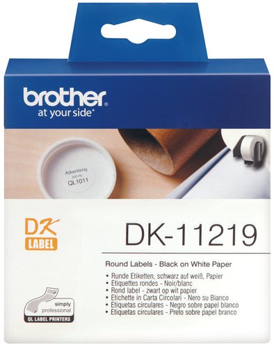 Brother DK11219 Etiquetas Circulares de 12 mm (1.200 unidades)