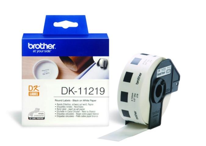 Brother DK11219 Etiquetas Circulares de 12 mm (1.200 unidades)