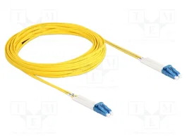 DeLOCK Cable de fibra óptica LC Duplex a LC Duplex monomodo OS2 acodado 10 m