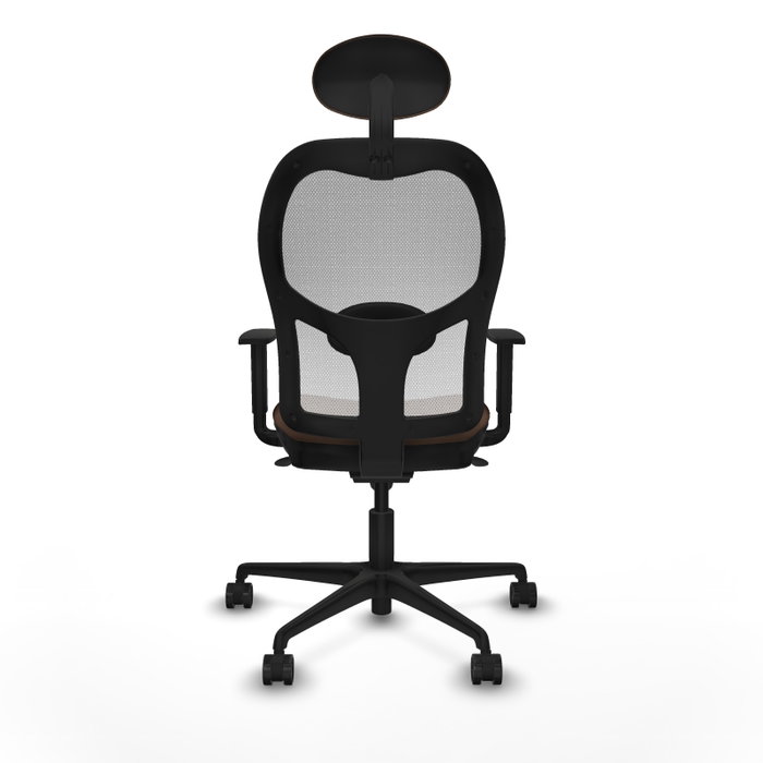 PIQUERAS Y CRESPO Silla de oficina Jorquera Marrón oscuro y Blanco PIQUERAS Y CRESPO Silla de oficina Jorquera Marrón oscuro y Blanco