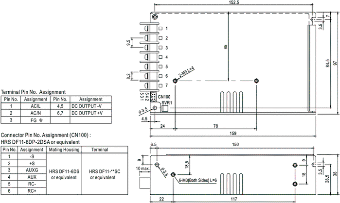 MEAN WELL HRPG-150-5 130W 5V DC 26A MEAN WELL HRPG-150-5 130W 5V DC 26A