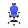 PIQUERAS Y CRESPO Silla de oficina Jorquera con mecanismo Sincro, Azul
