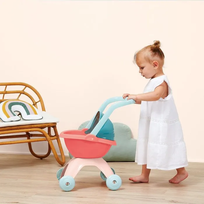 Ecoiffier Cochecito Nursery 1837 - Juguete de Paseo para Bebés de 18 Meses - ECO3280250018377