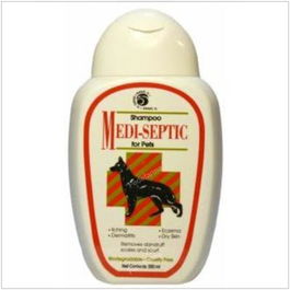 Ring 5 Vet Champu Medi-Septic Mascotas para Sarna Eczemas Dermatitis Piel Seca Caspa 250ml