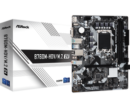ASRock Placa Base B760M-HDV/M.2 D4 Intel B760 LGA 1700 DDR4 Micro ATX para PC