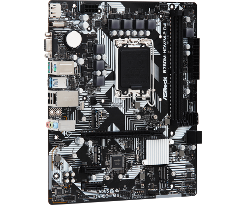 ASRock Placa Base B760M-HDV/M.2 D4 Intel B760 LGA 1700 DDR4 Micro ATX para PC ASRock Placa Base B760M-HDV/M.2 D4 Intel B760 LGA 1700 DDR4 Micro ATX para PC