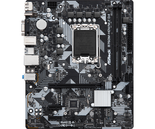 ASRock Placa Base B760M-HDV/M.2 D4 Intel B760 LGA 1700 DDR4 Micro ATX para PC ASRock Placa Base B760M-HDV/M.2 D4 Intel B760 LGA 1700 DDR4 Micro ATX para PC