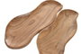DKD Home Decor Set de 2 Centros de Mesa de Acacia Orgánico