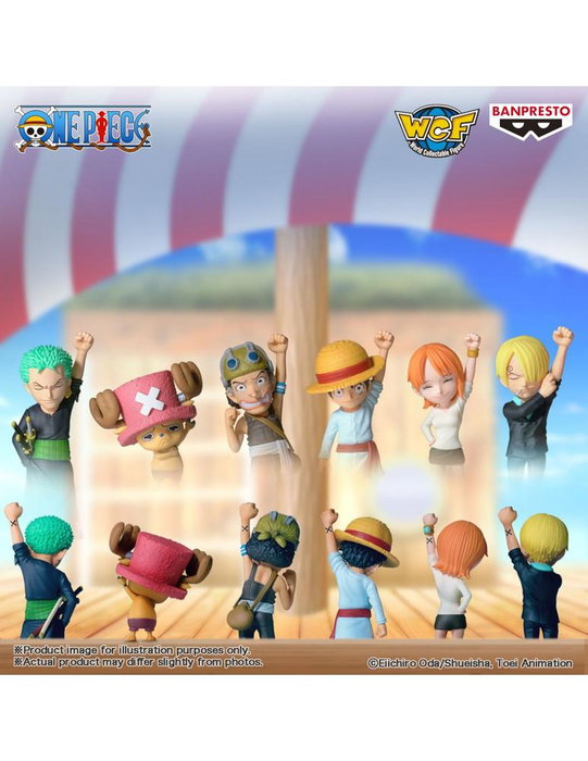 Banpresto One Piece WCF Sign of Our Fellowship Figura de Colección a Ciegas - Set de 6 Personajes: Luffy, Zoro, Sanji, Nami, Usopp, Chopper - PVC 7 cm
