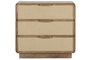 DKD Home Decor Cómoda de Mango y Yute con 3 Cajones Natural