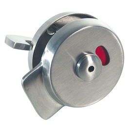 HERRAJES ALK Muletilla Cabine D65 Inoxidable 304 Acero Inoxidable Mate con Señalizador Libre-Ocupado