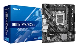 ASRock H610M-HVS/M.2 R2.0 - Placa Base Intel H610 Socket LGA 1700 Micro ATX con 2x DDR4, HDMI, VGA, PCIe 4.0 y Ranura M.2