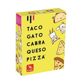 Ludilo Juego Taco, Gato, Cabra, Queso, Pizza, Juego de Cartas para 8+ Años, 64 Cartas