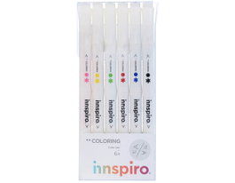 Innspiro Set 6 rotuladores COLORING doble punta