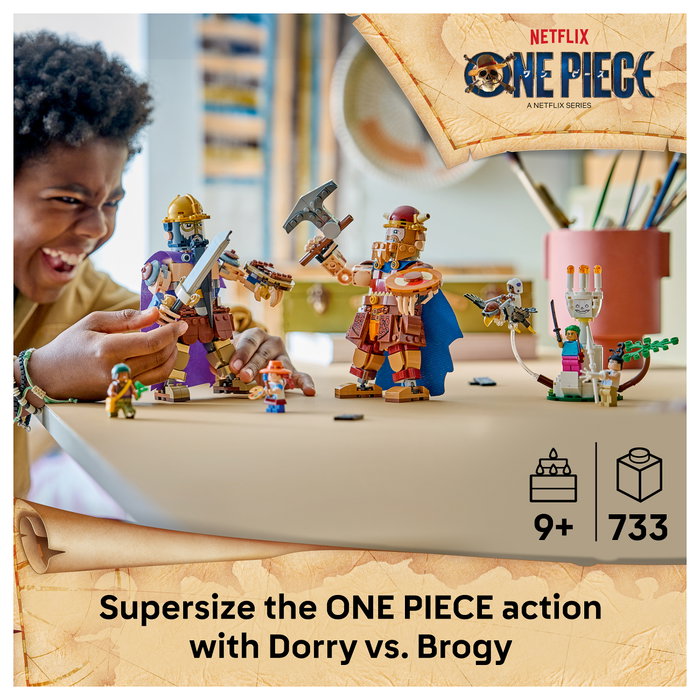LEGO ONE PIECE Dorry vs. Brogy: Gigantes de Little Garden 75644