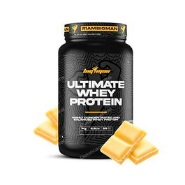 BIGMAN Ultimate Whey Proteína Concentrada de Suero Sabor Chocolate Blanco 1 Kg