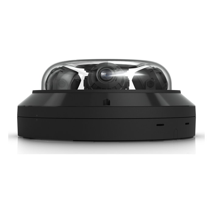 Ubiquiti Cámara de Seguridad IP AI Multi Sensor 4 UVC-AI-MS-4-B, 360º, 32MP, 4 Lentes, Interior/Exterior, PoE, IP66, Lente Fija