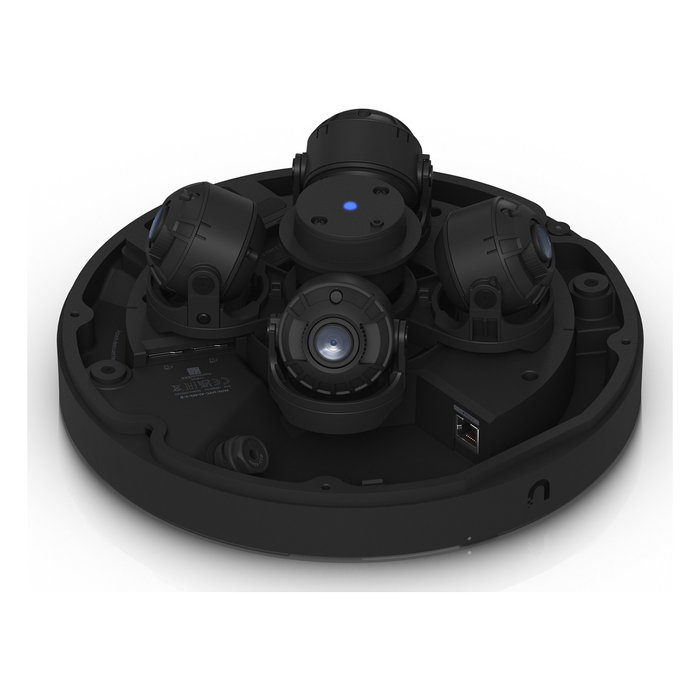 Ubiquiti Cámara de Seguridad IP AI Multi Sensor 4 UVC-AI-MS-4-B, 360º, 32MP, 4 Lentes, Interior/Exterior, PoE, IP66, Lente Fija