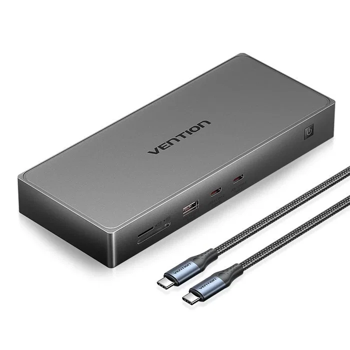 Vention Docking USB Tipo-C TPWH0 11 en 1 Gris Vention Docking USB Tipo-C TPWH0 11 en 1 Gris