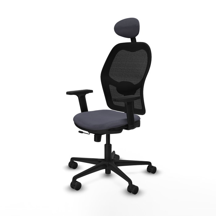 PIQUERAS Y CRESPO Silla de oficina Jorquera Gris oscuro/Negro