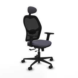 PIQUERAS Y CRESPO Silla de oficina Jorquera Gris oscuro/Negro