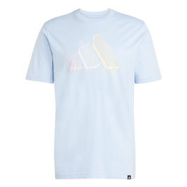 Camiseta de Manga Corta Hombre Adidas Ice Azul claro 11-12 Años