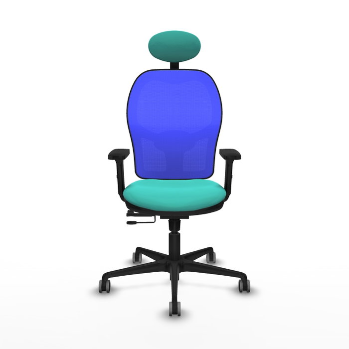 PIQUERAS Y CRESPO Silla de oficina Jorquera con mecanismo Sincro/Traslack, Turquesa y Azul PIQUERAS Y CRESPO Silla de oficina Jorquera con mecanismo Sincro/Traslack, Turquesa y Azul