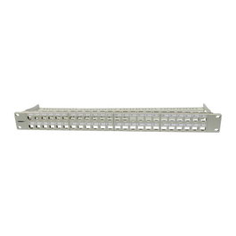 Synergy21 Keystone Modulträger, 19Patchpanel para 48xTP-Modul, 1HE (t95mm), Lichtgrau