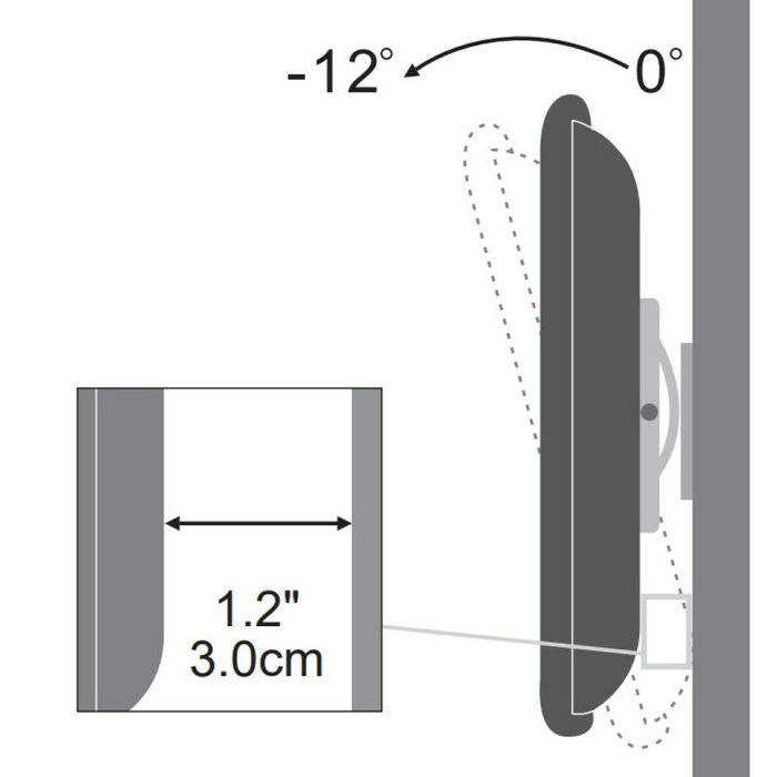 Techly ICA-LCD-900 Soporte de Pared para TV/Monitor 13-30 Pulgadas Negro