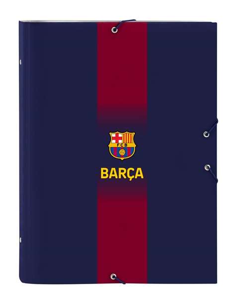 Carpeta de anillas F.C. Barcelona Azul Granate A4 26 x 33.5 x 4 cm