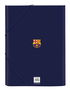 Carpeta de anillas F.C. Barcelona Azul Granate A4 26 x 33.5 x 4 cm