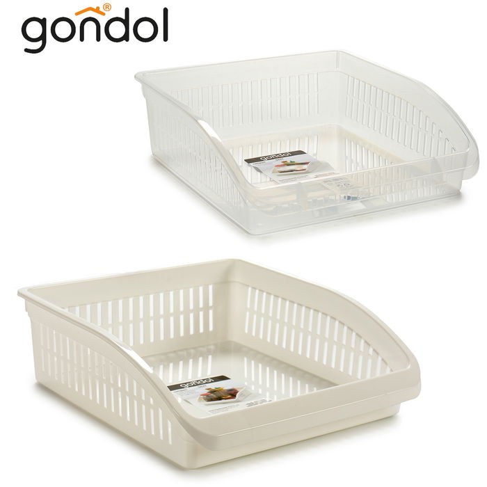 Gondol Organizador Cocina Plástico Blanco 26 x 8.5 x 29 cm (Set de 24)