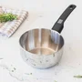 Monix Elite Cazo de Aluminio Fundido Ø16cm con Tapa de Vidrio, Apto para Inducción