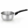 Monix Elite Cazo de Aluminio Fundido Ø16cm con Tapa de Vidrio, Apto para Inducción
