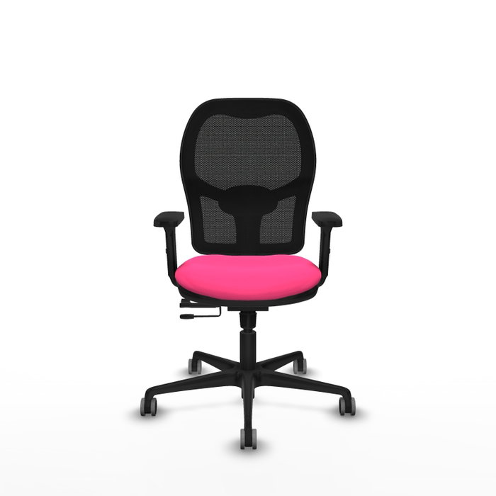 PIQUERAS Y CRESPO Silla de oficina Jorquera Rosa y Negro