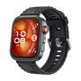 HUAWEI TECHNOLOGIES Huawei Watch Fit 4 Pro - Reloj Inteligente, Pantalla AMOLED 1.82", 10 días batería, GPS, 5 ATM, Negro con correa de Fluoroelastómero