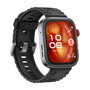 HUAWEI TECHNOLOGIES Huawei Watch Fit 4 Pro - Reloj Inteligente, Pantalla AMOLED 1.82", 10 días batería, GPS, 5 ATM, Negro con correa de Fluoroelastómero