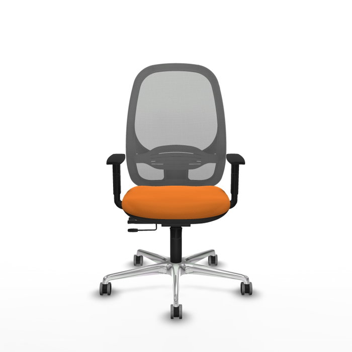 PIQUERAS Y CRESPO Silla de oficina Cilanco Naranja y Gris