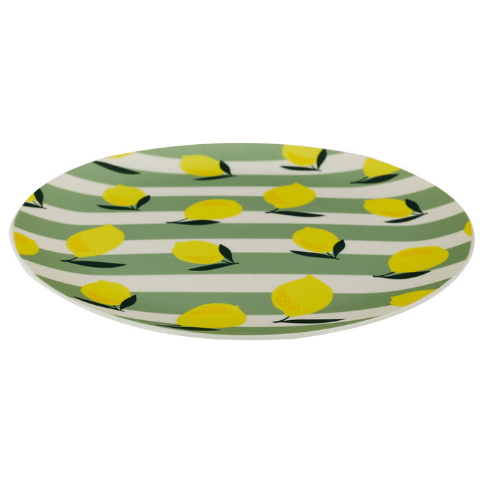 Home Deco Factory Plato Llano Polipropileno Bain De Soleil Diámetro 26 cm