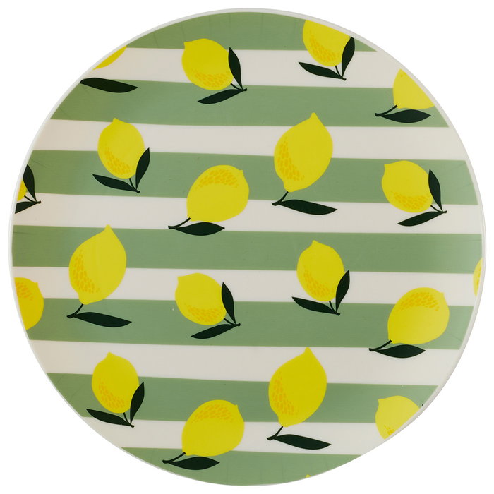 Home Deco Factory Plato Llano Polipropileno Bain De Soleil Diámetro 26 cm