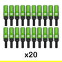 Kit de tornillos OMP OMPS09981208 28 mm Verde M12 x 1,50