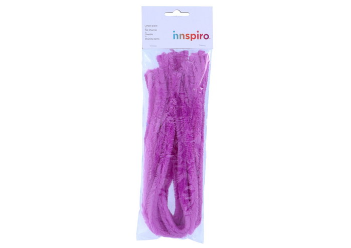 Innspiro Limpiapipas de Chenilla Lila Claro 15mm x 50cm, 10 unidades Innspiro Limpiapipas de Chenilla Lila Claro 15mm x 50cm, 10 unidades