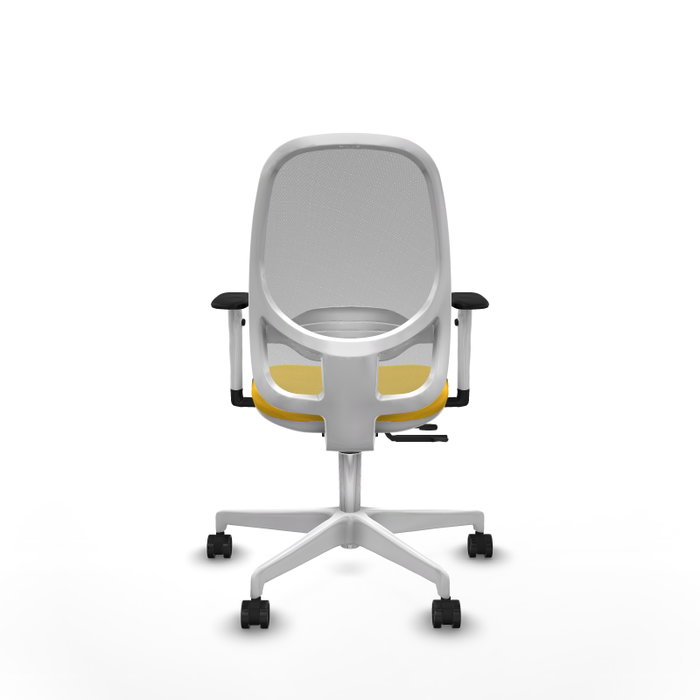 PIQUERAS Y CRESPO Silla de oficina Cilanco con mecanismo Sincro/Traslack Amarillo y Gris