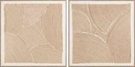 DKD Home Decor Set de 2 Cuadros Modernos de Lienzo y Cuerda 100x3,8x100 cm