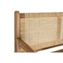 DKD Home Decor Banco de Teca y Ratán Marrón 120x76x68